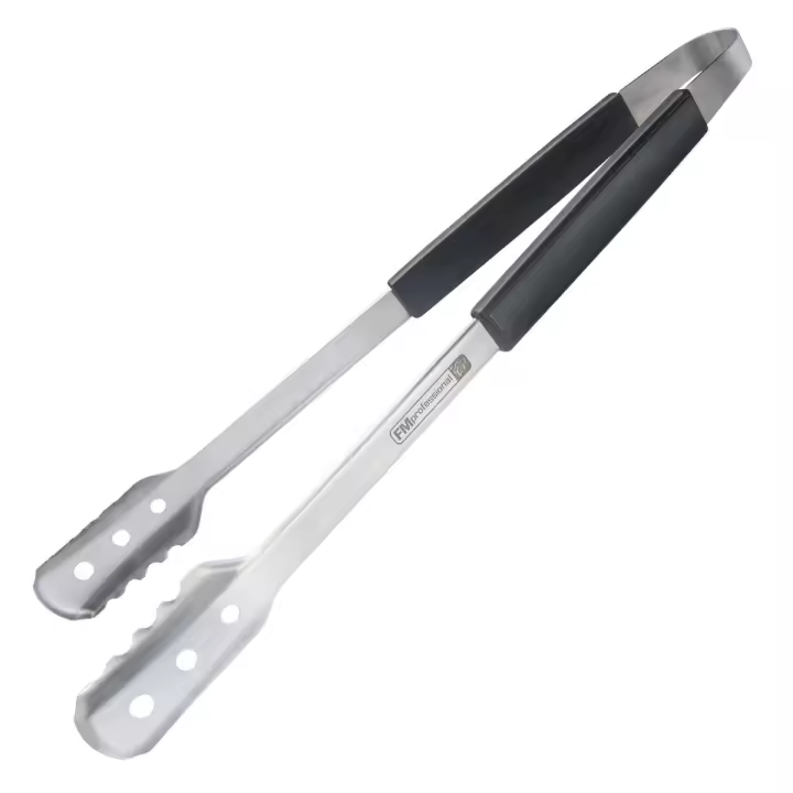FM Professional Pinza Multiusos Especial para Barbacoa, Pinzas BBQ de Gran Longitud para Evitar Quemaduras, Acero Inoxidable y Mango en Polipropileno, 46 cm de Largo, 1 Unidad - 1