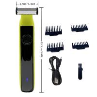 Afeitadora Eléctrica Para Hombres Profesional Recargable USB Trimmer De Barba Y Cuerpo Máquina De Afeitar Rápida Y Segura De Acero Inoxidable - details 1