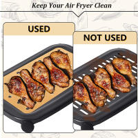 100Pcs Papel De Fritura Para Air Fryer Desechable Antideslizante Para Hornear Microondas Barbacoa Horno Papel De Almohadilla Ecológico - details 3