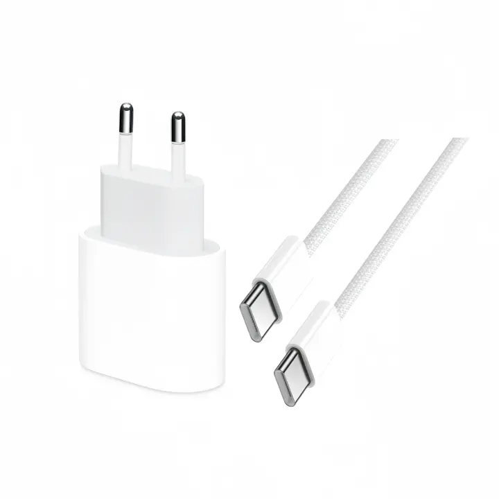 Cargador para Iphone 15, Carga Rápida de 35W con Cable de nailon USB C de 1M , - 1