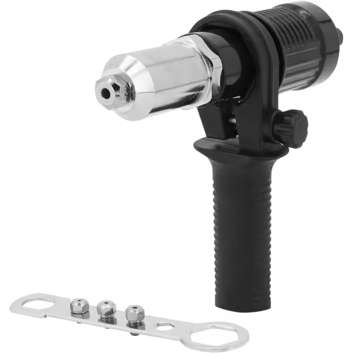 Adaptador de remachadora, kit de adaptador de pistola remachadora de taladro eléctrico inalámbrico, herramienta de remachado de pistola remachadora eléctrica - 1