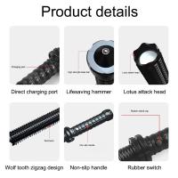Lámpara De Mano KDULIT Con Doble Función De Autodefensa Y Iluminación Super Brilla Telescopio Recargable Para Exteriores - details 3