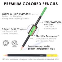KALOUR Set De Lápices De Colores Profesionales 50/72/180/240/300 Pcs Lápices De Aceite Para Dibujos Y Pintura Artística Suministros Para Colorear - details 106