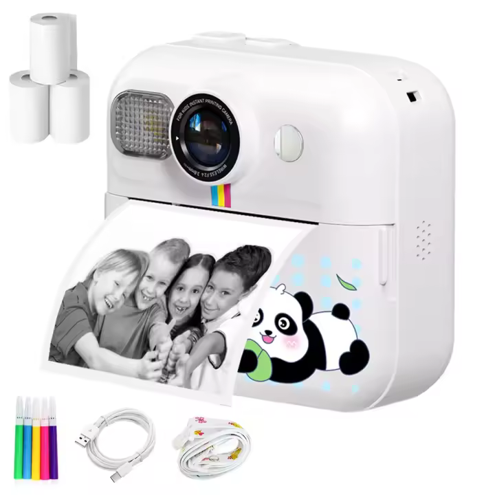 Cámara Digital Para Niños Con Impresora Instantánea Mini 2.4 Pulgadas 48MP 1080P Video Cámara Child Shockproof Regalo Para Navidad/Cumpleaños - 1
