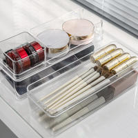 Organizador De Cajones Transparente Divisores De Cajones Caja De Almacenamiento Para Utensilios Cosméticos Comestibles Juego De Cocina HNKMP 50x40cm - details 3