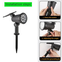 Lámpara De Calle Solar LED Exterior RGB IP65 Impermeable Luz Ajustable Para Jardín Paisaje Hogar Con Luz LED De 9 Varillas - details 12