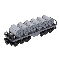 Bloques De Construcción MOC City Para Niños Creativos Idea De Transporte De Cabo Carro De Carga Base De Tren DIY Juguetes Técnicos De Alta Tecnología - details 0
