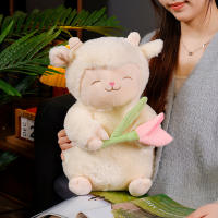 Peluche De Oveja Kawaii Con Tulipes Juguete Suave De Animal De Peluche Decoración Para El Hogar Regalo De Cumpleaños Para Niños - details 2