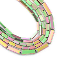 Cuentas De Hematita Rectangular En Colores Azul Oro Morado Para La Creación De Joyas DIY Pulseras Forma Cuadrada Y Rectangular Tamaños 4/6/9MM - details 8