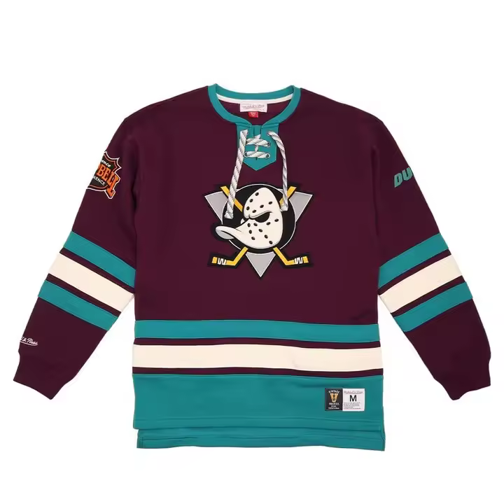 Sudadera Mitchell & Ness Heritage Lace Up Vintage Logo - 1