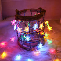 Luces De Estrella LED Para Navidad Y Bodas 1.5m/3m/6m/10m Caja De Batería Iluminación De Cortina De Aire Para El Hogar Y Fiestas - details 5
