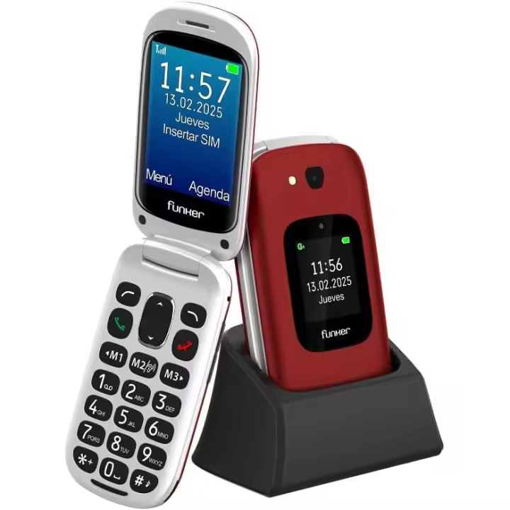Funker E350 MAX Audio3 Plus 4G, Telefono movil con Tapa fácil de Usar, Teclas y Pantalla Grandes, Audio Pro Compatible con audífonos, Volumen Fuerte con Amplificador, Configuración Remota, Botón SOS Visita la tienda de Funker - 1