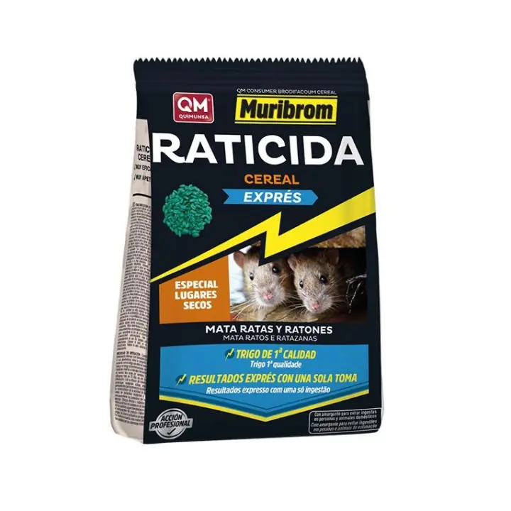 Raticida Muribrom Cereal Exprés - Bolsa 1 kg - 1