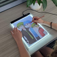 Mesa De Dibujo LED Para Niños Tablero De Copia Luminoso Ajustable En Brillo Juguete De Pintura Tablero De Dibujo Tamaño A4/A5 - details 0