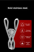 Clips Para Secado De Ropa En Acero Inoxidable Pack De 10/20 Soportes Para Ropa Resistentes Al Viento Clips De Lavandería Para Calcetines Y Ropa - details 6