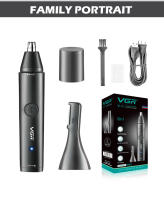 VGR Profesional Aparato De Peluquería Para Nariz Y Orejas Eléctrico Recargable Portátil Impermeable 2 En 1 Clipper V-613 - details 12