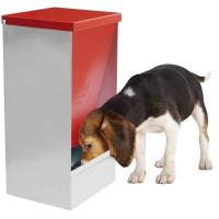 Comedero Tolva "CAN" 24 x 20 x 46 cm Permite almacenar y dispensar desde su reserva la comida seca y fresca según se va consumiendo. Su exclusivo diseño permite que el alimento nunca este expuesto al aire o al agua, ya que en su puerta basculante cuenta - details 1