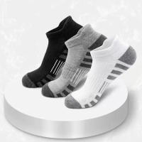 Calcetines Cortos Deportivos Para Hombre 18 Pares Negro Blanco Gris Absorbentes Anti Olor Transpirables No Deslizantes Con Borde Para Correr Y Deportes - details 1