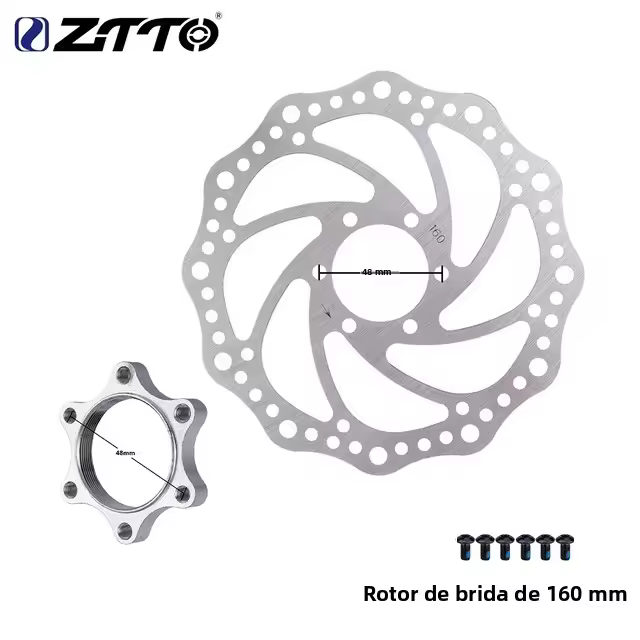 ZTTO Hub De Bicicleta MTB Disco Aro De Freno De Disco 160mm Adaptador De Flanco 48mm Para Bicicleta De Montaña Bicis De Carretera Y BMX - 1