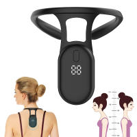 Instrument de modelage du cou à ultrasons portable et apaisant pour le corps et le lymphe, maxant, chargement USB, instrument de soulagement lymphatique portable à ultrasons pour le cou, correcteur réglable pour hommes et femmes (noir) - details 9
