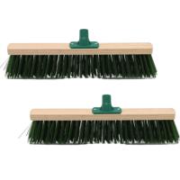 LILI HOME Pack de 2 Escobas de Jardín – Cepillo Duro (Sin Mango) Disponible en 3 Tamaños: 30 / 40 / 50 cm. Escobas resistentes con cerdas duras, ideales para eliminar suciedad, hojas y escombros en exteriores. Perfectas para jardines, patios, aceras y zo - details 4