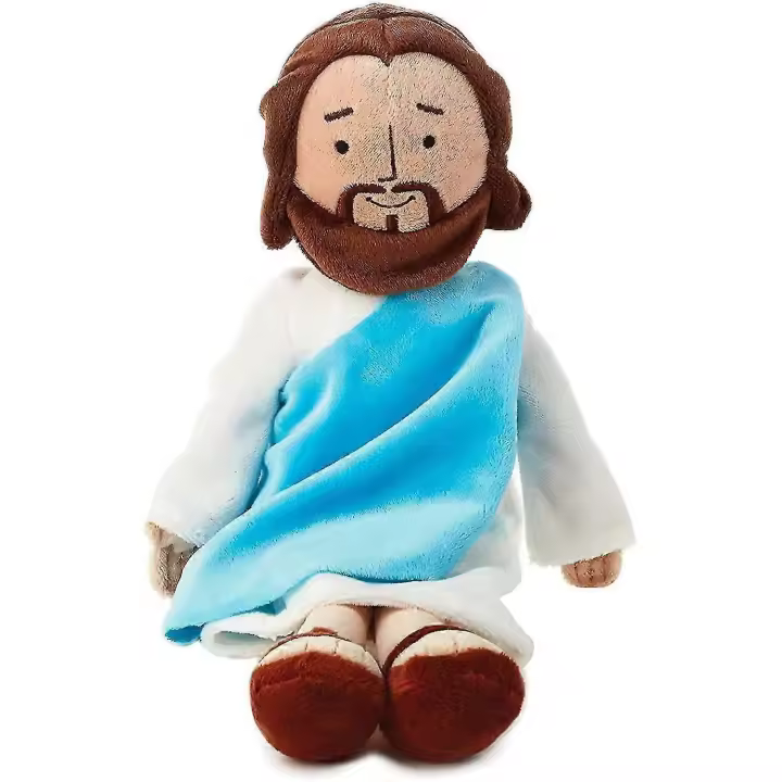 Muñeco de peluche de 13 pulgadas de Mi amigo Jesús, clásico Cristo, Salvador religioso, Jesús, muñeco de peluche con sonrisa, regalo de recuerdo de fiesta religiosa para niños y niñas ( - 1
