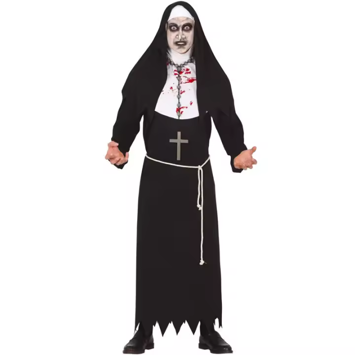 Disfraz de Monja Terror para hombre Guirca - 1