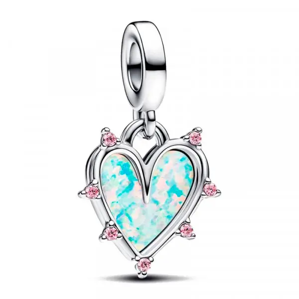 Pandora - Charm Colgante Doble Amistad Opalescente 793434C01 - 1