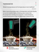 Termómetro Infrarrojo Digital No Contacto Precisión Alta Emissivity Ajustable -50~580C Medidor De Temperatura Industrial - details 20