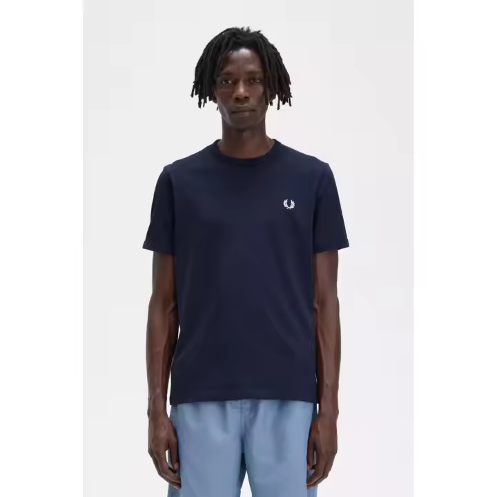 Fred Perry Camiseta Hombre Ringer M3519 Azul     Camiseta hombre - 1