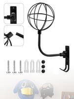 Soporte De Casco Con Rotación De 180 Grados Y 2 Ganchos Para Pared Soporte De Casco Para Exposición Y Almacenamiento De Chaquetas - details 2