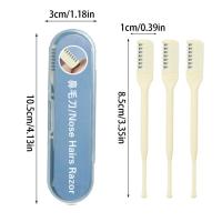 Recortador De Pelo Nasal Portátil Para Hombres Y Mujeres 360 Grados Giratorio Acero Inoxidable ABS Manual Para El Cuidado Personal - details 10