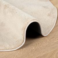 vidaXL Alfombras Beige Poliéster 80 x 150 cm Alfombra Ovalada - details 3
