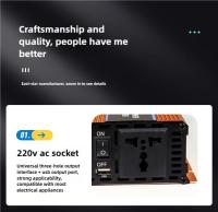 Inversor De Coche 1000W 1500W 2200W a 220V Con Pantalla Digital Alta Potencia Suministro De Energía Para Hogar Exterior Camping - details 10