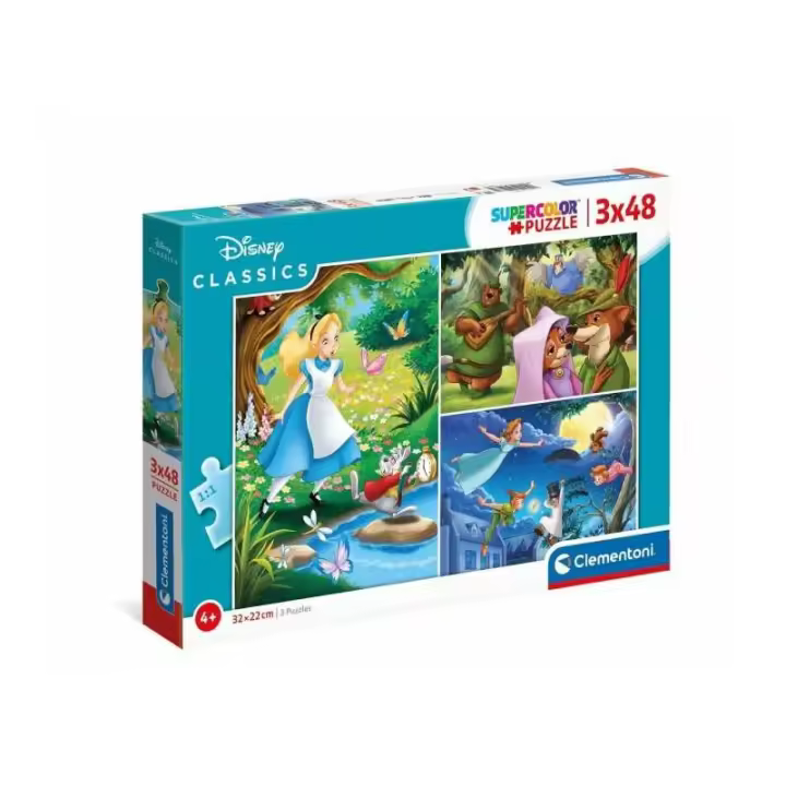 PUZZLE 3X48 PIZ DISNEY CLASSIC DE CLEMENTONI - 1