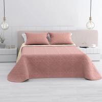 STARLEY- Colcha Bouti serie “Emboss” modelo Oporto para Verano y Entretiempo,100% Poliéster,Color Rosa,Incluye Funda de Cojín, Cubre Cama Fina, Ligera y Suave. Variedad de Medidas. - details 0