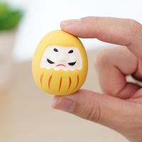 Muñeca Daruma De Cerámica Japonesa 1/6pcs Encanto De Suerte Adorno De Fortuna Ornamento De Paisaje Decoración Para El Hogar Accesorios Miniatura Regalos - details 18