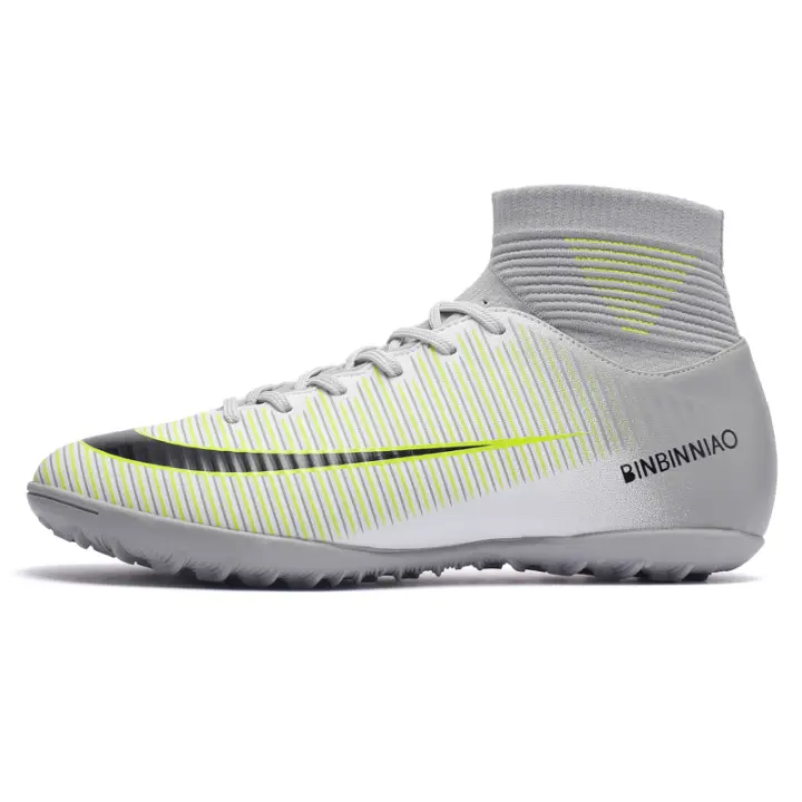 Zapatos De Fútbol Profesionales Para Hombres Antideslizantes En Campo De Grama Zapatillas De Fútbol Con Punta De Hierba TF Entrenamiento De Torsión De PTPP Material Superior PVC Suela De Goma - 1