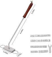 Hierro De Marca Para Barbacoa Con 55 Letras Herramienta De Cocina Para Carne Y Pescado Resistentes Al Calor Accesorios Para Barbacoa Y Asadores - details 4
