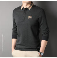 Camisa Polo De Lujo Para Hombre Con Bordado Estilo Casual Primavera Otoño Cuello Redondo Manga Larga Moda Negocios Paul - details 17