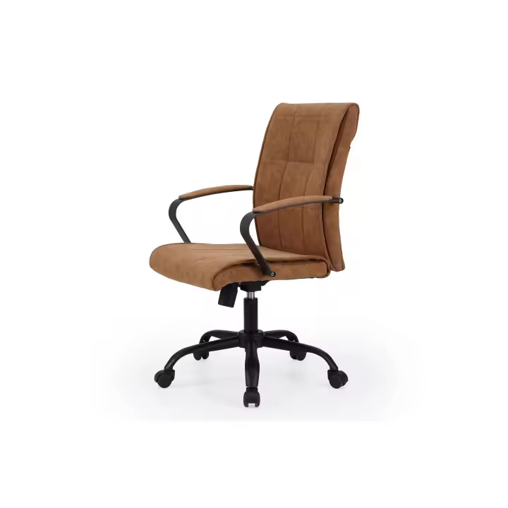 SILLÓN DESPACHO COLONIAL CAMEL CUIR / NEGRO.  ADC MUEBLECENTER  Envío Gratuito - 1