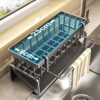 Estante De Acero Para Cocina Con Forma De Cabeza De Dragón Rack De Almacenamiento Para Enjuagues Y Paños De Limpieza En El Fregadero - details 10