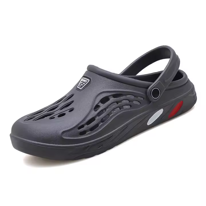 Sandalias De Hombre Para Verano Clogs EVA Zapatillas De Jardín Plataforma Playa Couplet Slides Para Interior Baño Talla Grande - 1
