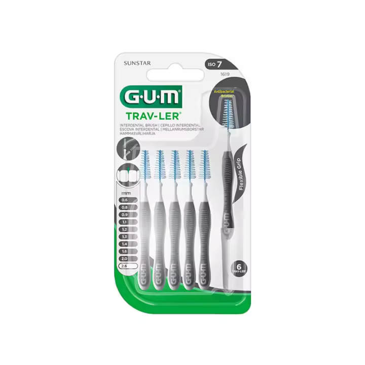 GUM 1619 TRAVLER 2.6MM 6U BLISTER - 1
