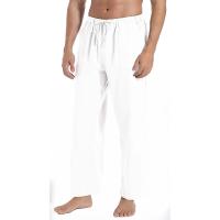Pantalones Grandes King Billion Para Hombre Algodón Y Lino Estilo Ingles Rectos Cierre Elástico Casual Comodidad Talla Media - details 3