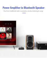Receptor de Audio con Bluetooth 5,0, NFC, disco U, RCA, 3,5mm, AUX, USB, adaptador inalámbrico de música estéreo con micrófono para Kit de coche, amplificador de altavoz - details 3