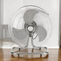 Ventilador 3 en 1 Lámpara de Pie De Mesa y de pared con 3 velocidades ajustables Construcción en Maple y ABS - details 1