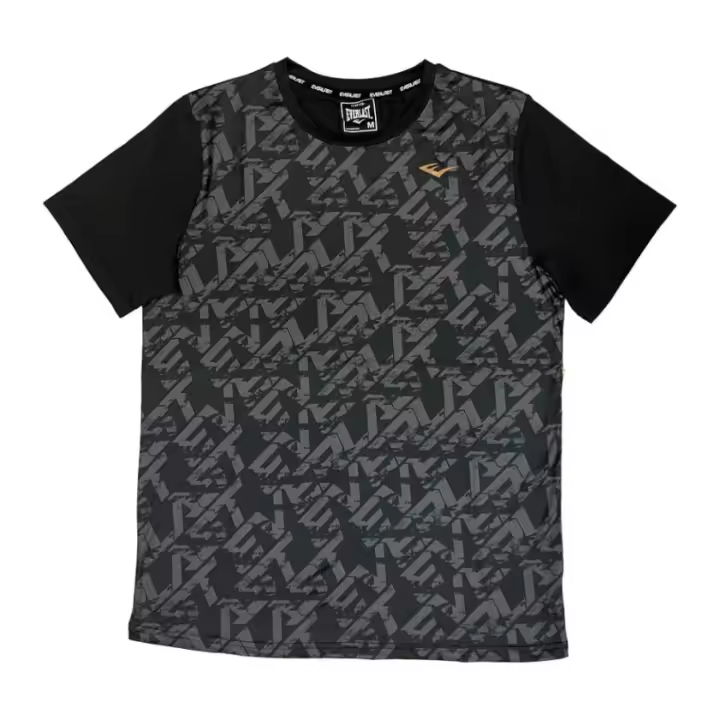 Everlast Camiseta Somer Negra Hombre Manga Corta Estampada - 1