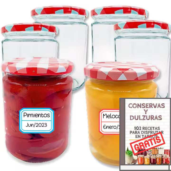 Mundotarros - 12 Tarros de Cristal de 450 Ml con Tapa Hermética - 1