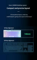 Teclado Mecánico AULA F3061 61 Teclas Con Retroiluminación RGB Mini Para Escritorio Y Laptop Teclado De Juego Con Sensación Táctil - details 5